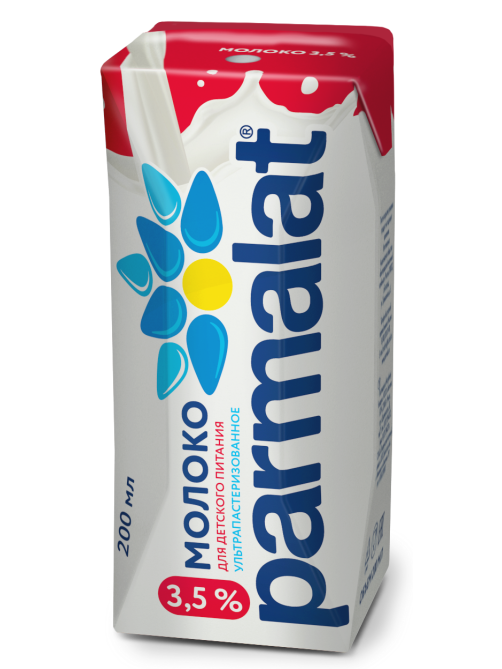 Молоко Parmalat ультрапастеризованное 3.5%, 200мл