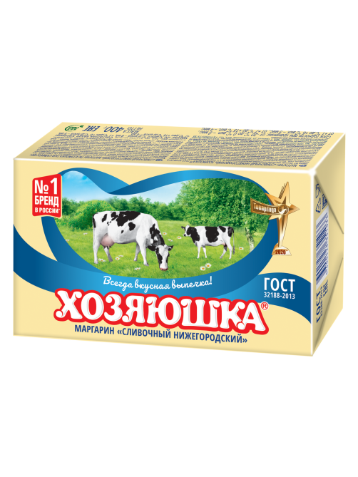 Маргарин Хозяюшка Сливочный Нижегородский ГОСТ, 400г