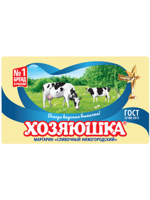 Маргарин Хозяюшка Сливочный Нижегородский ГОСТ, 400г