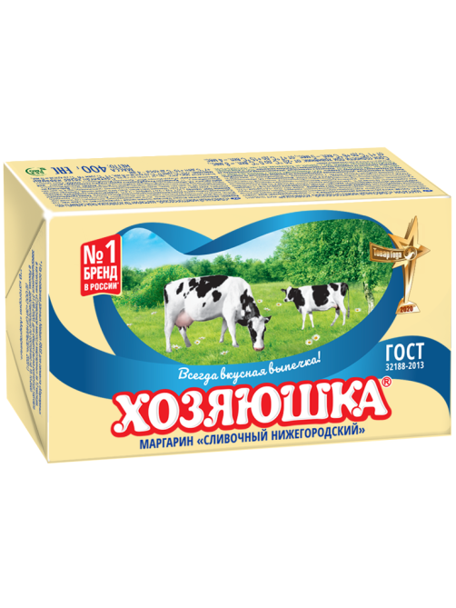 Маргарин Хозяюшка Сливочный Нижегородский ГОСТ, 400г
