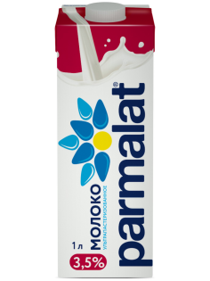 Молоко Parmalat ультрапастеризованное 3.5%, 1л