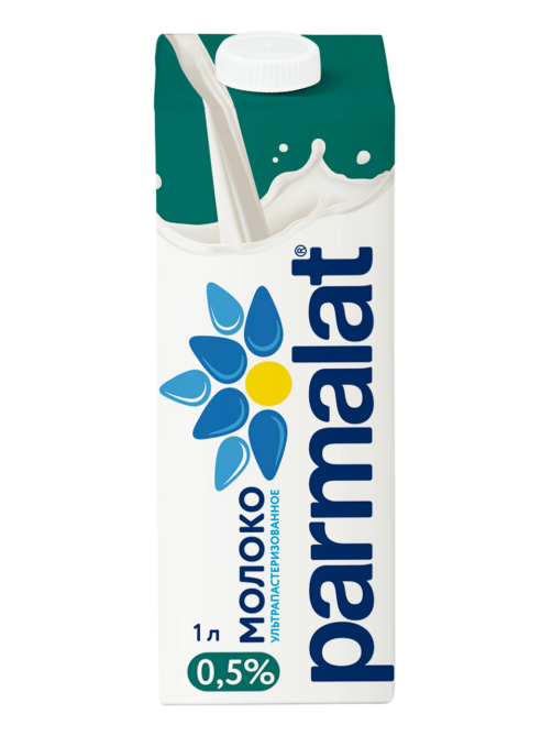 Молоко Parmalat ультрапастеризованное 0.5%, 1л