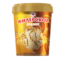 Мороженое пломбир Филевское пралине, 550г