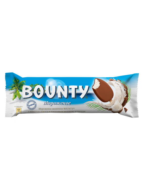 Мороженое молочное Bounty с мякотью кокоса эскимо, 60г