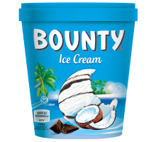Мороженое молочное Bounty с кокосовым молоком, мякотью кокоса и шоколадом, 272г