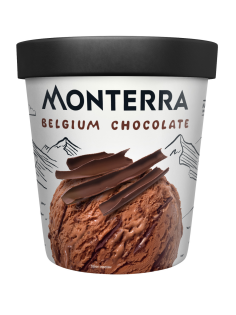Мороженое сливочное Monterra Бельгийский шоколад, 276г