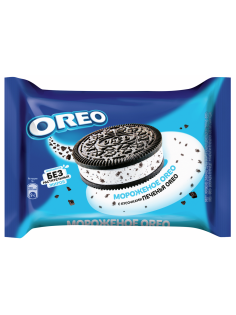 Мороженое сливочное Oreo с кусочками печенья на печенье, 76г