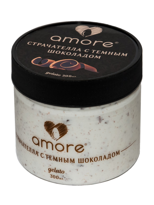 Мороженое молочное Amore Страчателла с темным шоколадом, 250г