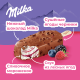 Мороженое сливочное Milka Лесные ягоды эскимо, 64г