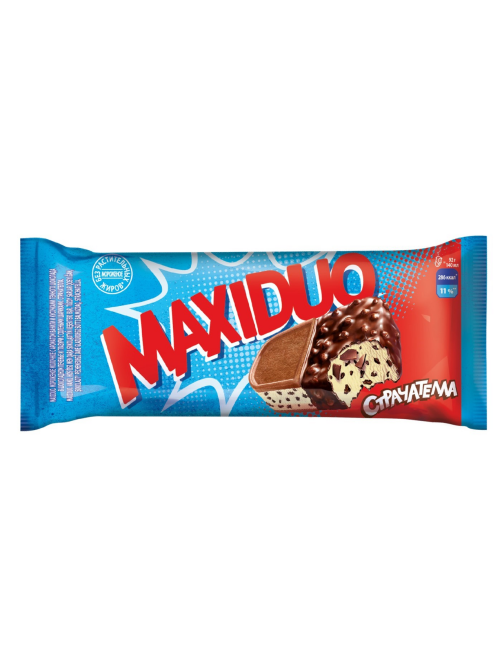 Мороженое молочное Maxiduo Страчателла, 92г