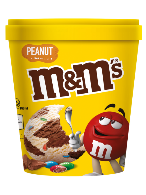 Мороженое сливочное M&M's с драже, 295г
