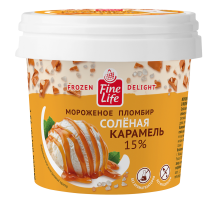 Fine Life Мороженое пломбир соленая карамель, 75г