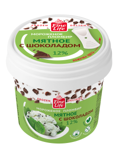 Fine Life Мороженое мятное с шоколадом, 75г