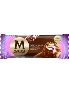Мороженое сливочное Магнат эскимо Эйфория маскарпоне и голубика, 65г