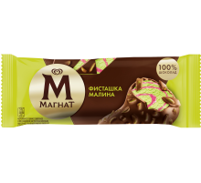 Мороженое сливочное Магнат Фисташка и малина эскимо, 70г