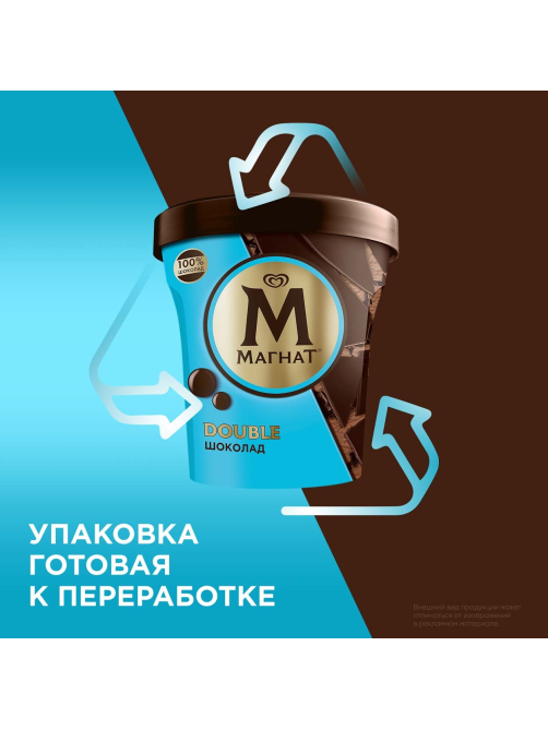 Мороженое сливочное Магнат Double Шоколадное, 310г