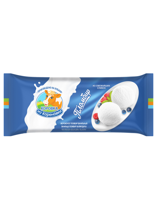Мороженое пломбир Коровка из Кореновки Ванильное, 400г