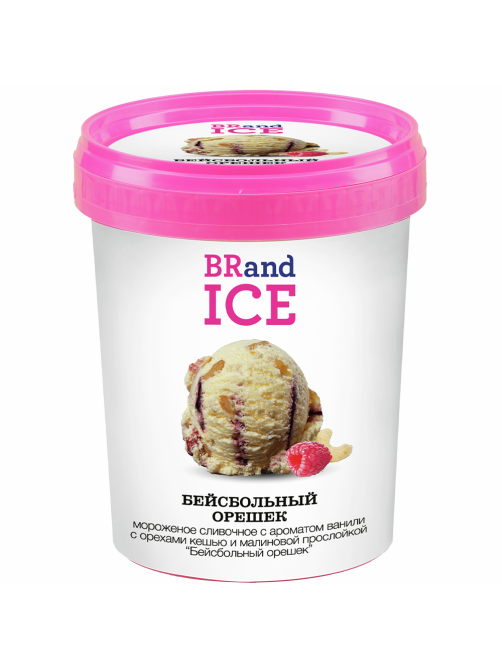 Мороженое сливочное Brandice Бейсбольный орешек, 500г
