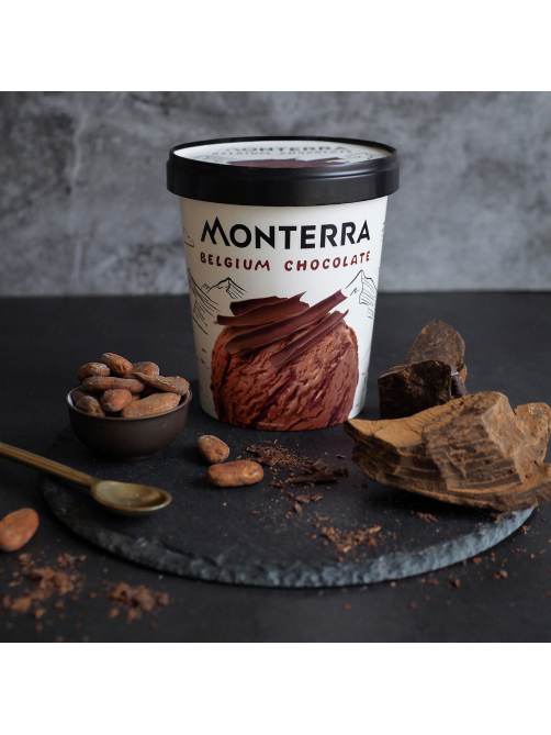 Мороженое сливочное Monterra Бельгийский шоколад, 276г