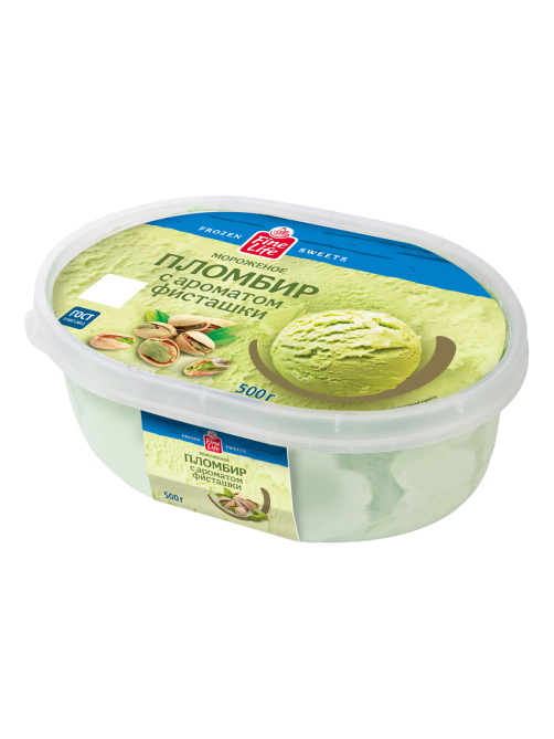 Fine Life Мороженое пломбир Фисташковое ГОСТ, 500г