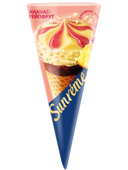Мороженое Sunreme ананас и грейпфрут, 84г