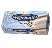 Мороженое пломбир Талосто Классическая Венеция Ванильное с прослойками шоколадной глазури, 450г