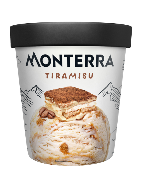 Мороженое пломбир Monterra Тирамису, 277г