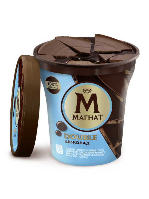 Мороженое сливочное Магнат Double Шоколадное, 310г