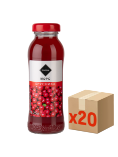RIOBA Морс брусничный, 250мл x 20 шт