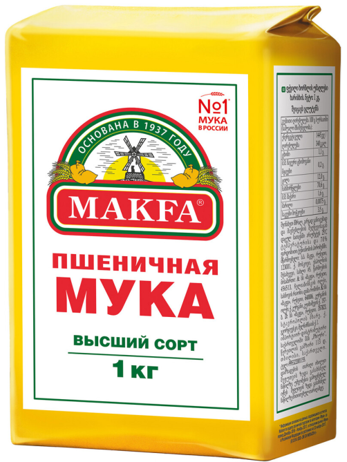 Мука Makfa высший сорт, 1кг