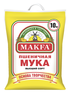 Мука Makfa пшеничная высший сорт, 10кг