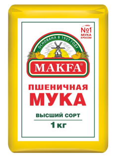 Мука Makfa высший сорт, 1кг