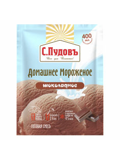 Смесь сухая С.Пудовъ мороженое домашнее шоколад, 70г