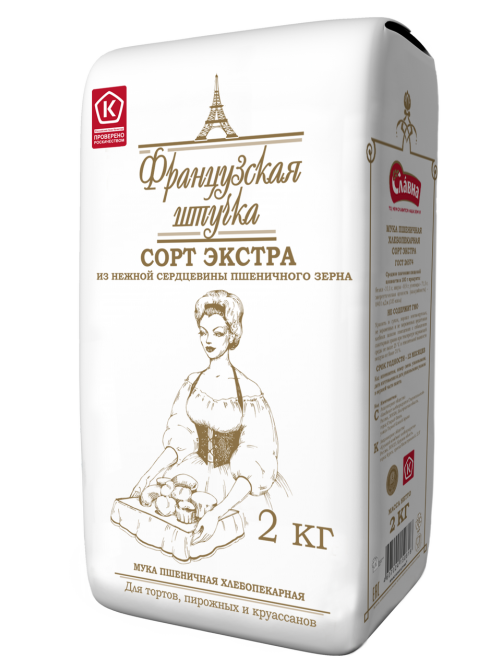 Мука Славна Французская штучка экстра, 2кг