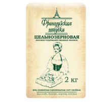 Мука Славна Французская штучка пшеничная цельнозерновая, 2кг