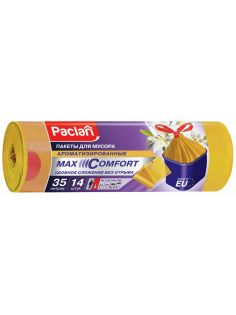 Мешки для мусора Paclan Aroma с завязками 15мкм 14шт, 35л