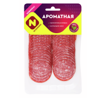 Колбаса Останкино Ароматная сырокопченая нарезка, 100г
