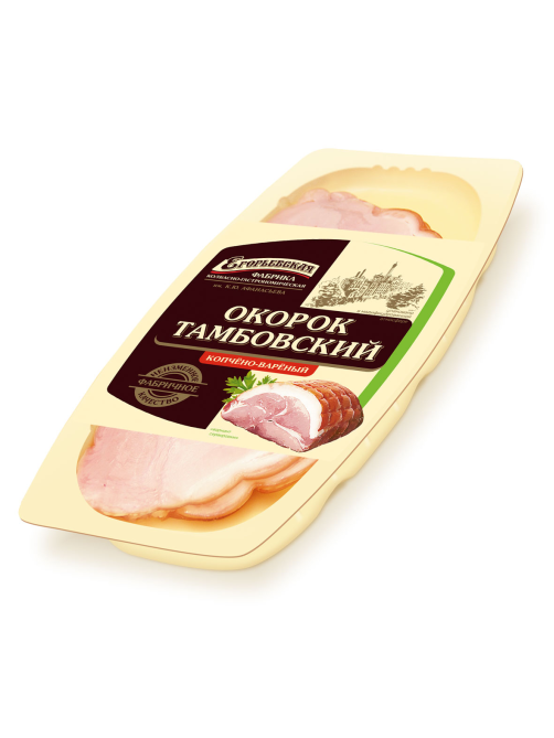 Окорок тамбовский Егорьевская фабрика варено-копченый нарезка, 180г