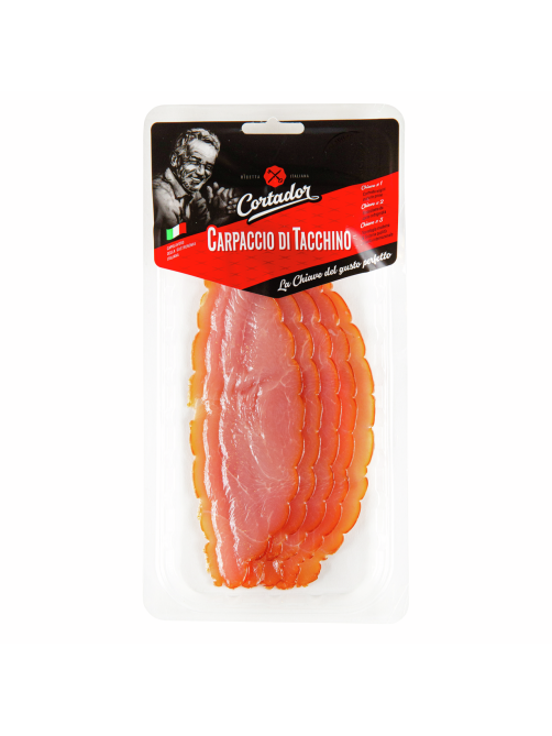 Карпаччо из индейки Cortador сырокопченое нарезка, 80г