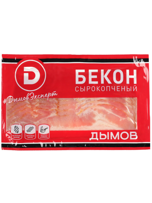 Бекон Дымов сырокопченый нарезка, 200г