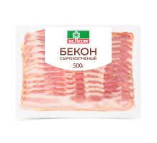 Бекон Велком сырокопченый нарезка, 500г
