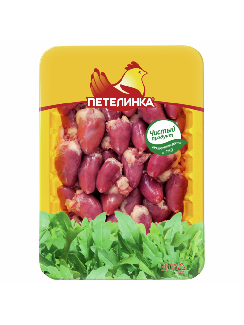 Сердце цыпленка-бройлера Петелинка охлажденное, 450г