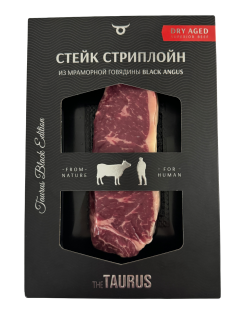 Стейк из говядины Taurus Стриплойн Dry Aged категории A, 300г