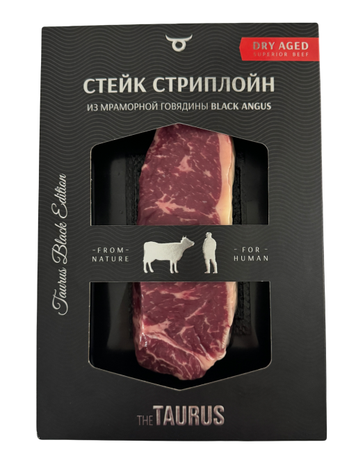 Стейк из говядины Taurus Стриплойн Dry Aged категории A, 300г