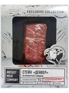 Стейк говяжий Myasoet Meat Company Денвер охлажденный, 300г