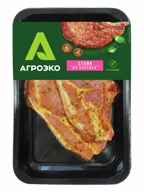 Стейк из корейки АгроЭко со специями охлажденный, 400г