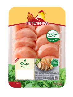 Филе цыпленка-бройлера Петелинка Медальон охлажденный, 450г