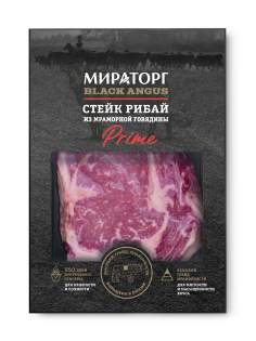 Стейк Мираторг Prime Рибай из мраморной говядины охлажденный, 390г