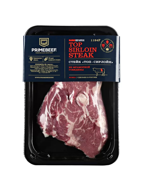 Стейк Primebeef Топ Сирлойн из мраморной говядины охлажденный, 400г