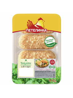 Котлеты куриные Петелинка сливочные охлажденные, 500г